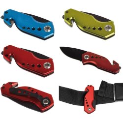 Nothammer mit Gurtschneider Auto Notfallhammer...