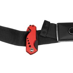 Nothammer mit Gurtschneider Auto Notfallhammer Notfallhammer Messer offen 15,3cm