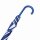 Stockschirm Herren Damen Stabil blau weiß Regenschirm Automatik mit Metallstock - Metallspeichen stabil maritimer Look Ø103 cm Spannweite 89 cm Länge leicht 0,35 kg