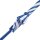 Stockschirm Herren Damen Stabil blau weiß Regenschirm Automatik mit Metallstock - Metallspeichen stabil maritimer Look Ø103 cm Spannweite 89 cm Länge leicht 0,35 kg