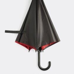 Regenschirm Ø103 Stockschirm 360Gr Schirm Automatik Stockregenschirm schwarz rot