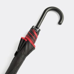 Regenschirm Ø103 Stockschirm 360Gr Schirm Automatik Stockregenschirm schwarz rot