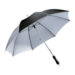 Regenschirm groß Ø106 cm JOKER Stockschirm schwarz silber...