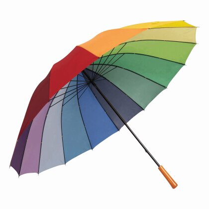 Regenschirm bunt Stockschirm 2 Personen Regenschirm Ø131cm Golfschirm Regenbogen