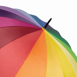 Regenschirm bunt Stockschirm 2 Personen Regenschirm Ø131cm Golfschirm Regenbogen