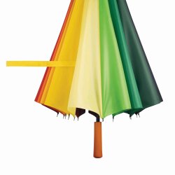 Regenschirm bunt Stockschirm 2 Personen Regenschirm Ø131cm Golfschirm Regenbogen