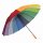 Regenschirm bunt Stockschirm 2 Personen Regenschirm Ø131cm Golfschirm Regenbogen