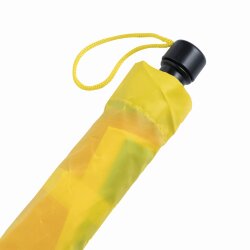 Taschenschirm Automatik Regenbogen Ø 96 cm nur 28 cm lang – kompakter Regenschirm für unterwegs & Büro