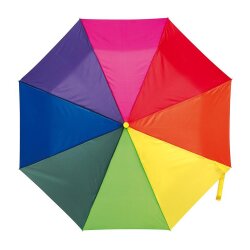 Regenschirm Ø96 cm PRIMA Taschenschirm 0,34 kg Automatik 28 cm lang regenbogen