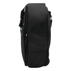 Reisetasche mit Rollen faltbar und als großer Trolley nutzbar, Sporttasche mit Leichtlauf Skaterrollen und Schultergurt, 81 cm schwarz