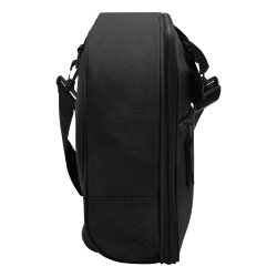 Reisetasche mit Rollen faltbar und als großer Trolley nutzbar, Sporttasche mit Leichtlauf Skaterrollen und Schultergurt, 81 cm schwarz