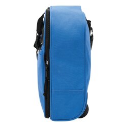 Faltbare Reisetasche 88L mit Rollen für Damen und Herren, großer Weekender als Trolley nutzbar, leichte und platzsparende Gepäcktasche in Blau