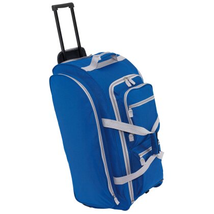 Reisetasche mit 2 Rollen Reisetrolley 9P 75 x 30 x 33 cm Trolley 2,8 kg blau