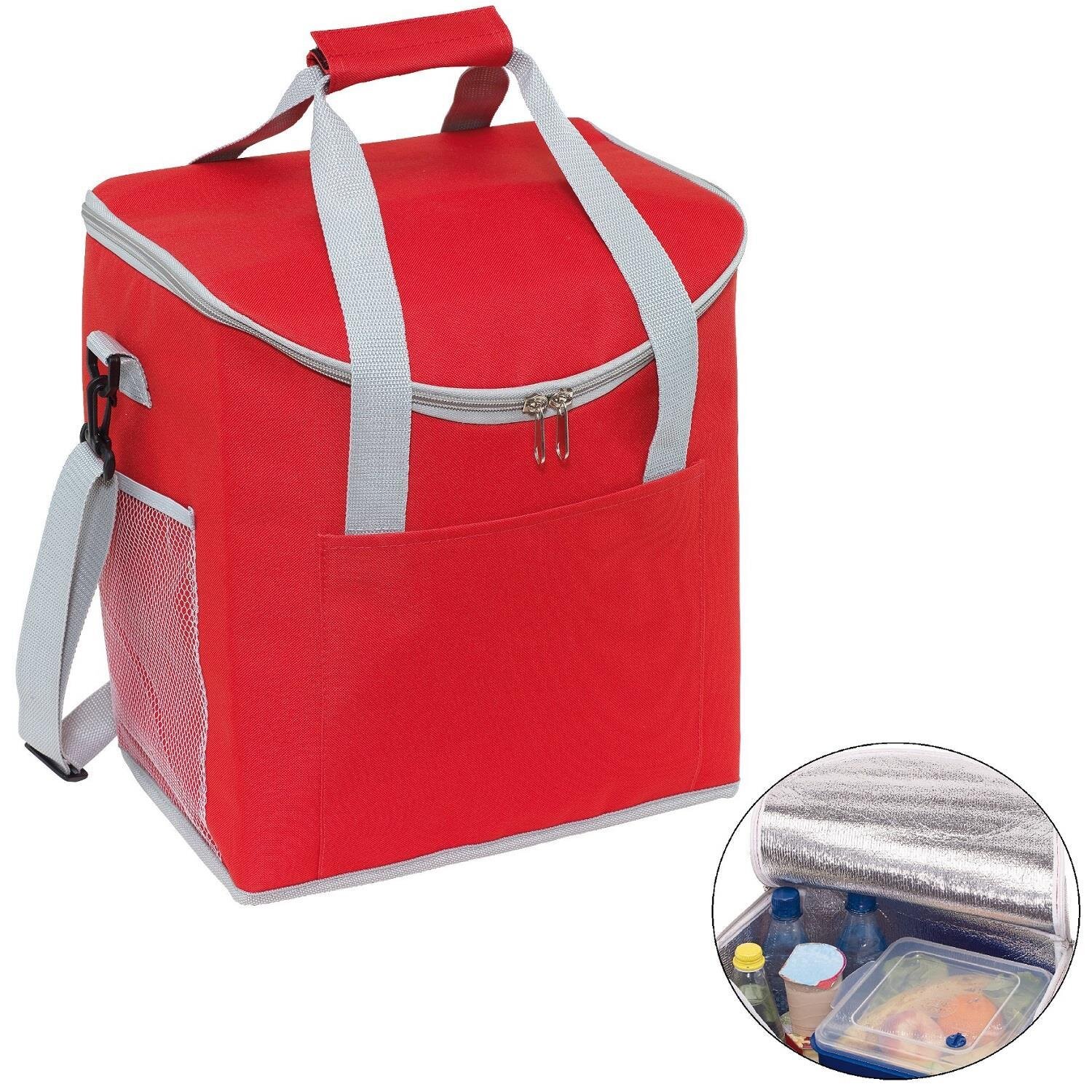 Kühltasche groß faltbar Kühlbox Rot Thermotasche 32x23x37cm Isotasche  Picknick -, 10,90 €