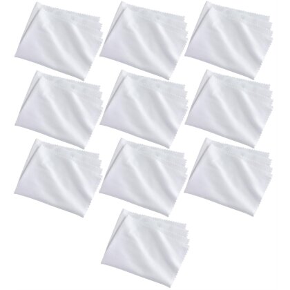 Brillenputztücher 100 Stk – Reinigungstücher für Brillen, Touchscreens und Smartphones – Streifenfreie Sauberkeit für optimale Sicht