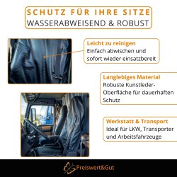 Sitzbezug Fahrerseite kompatibel mit LKW, Wohnmobil...