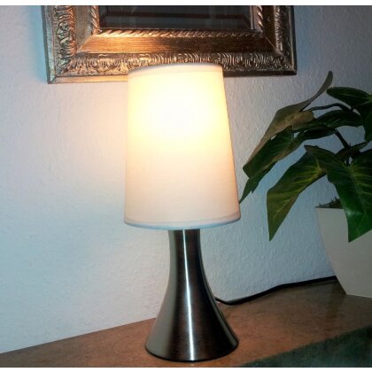 2 x Tischlampe Dimmer Nachttischleuchte Nachttischlampen touch Tischleuchte 30cm