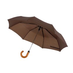 Regenschirm Ø101 cm LORD Taschenschirm mini 0,42kg Automatik Schirm braun