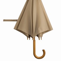 Stockschirm Holzgriff Ø103 cm Automatik Damen Herren Tango Regenschirm 0,41 Beige