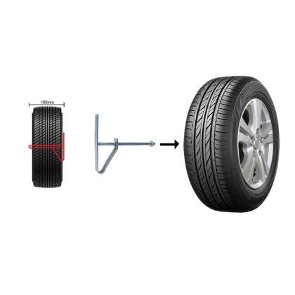 Reifenwandhalter 2er Set Reifenhalter Wand Stahl 2 Reifen 180 mm Reifenbreite