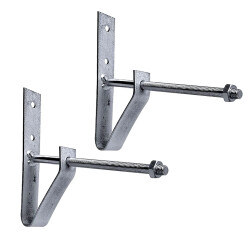 AS 2x Reifenhalter Wand 12 cm Auflagefläche und...