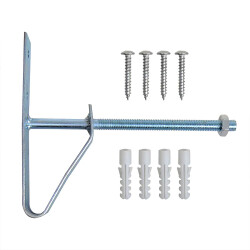 AS 2x Reifenhalter Wand 12 cm Auflagefläche und Felgenhalter – Reifen Wandhalterung aus Metall inkl. Dübel und Schrauben Reifenständer als Felgenbaum AS