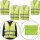 4x Warnweste Gelb – Ideal für Auto, Fahrrad & Motorrad, mit Reflektorstreifen und Klettverschluss, Polyester, Unisex & Universal