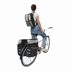 Gepäckträgertasche Fahrrad 3tlg und Fahrradtasche Gepäckträger ca. 28 L Volumen, Fahrrad , Rucksack,Tasche und Packtaschen