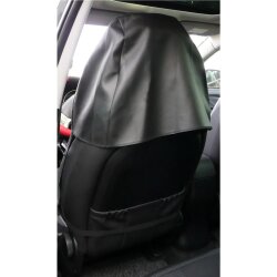 Autositzbezug vorne als Werkstattschoner 200×70×57cm – Autositzschoner mit starkem Gummizug – Sitzschoner Auto aus Kunstleder – wasserabweisend – Seitenairbag geeignet – Gr M - L