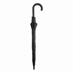 Stockschirm Automatik 103cm Damen, Herren schwarz- rot Öffnung per Knopfdruck