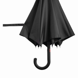 Stockschirm Automatik 103cm Damen, Herren schwarz- rot Öffnung per Knopfdruck