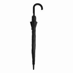 Stockschirm Automatik 103cm Damen, Herren Schwarz- Weiß Öffnung per Knopfdruck