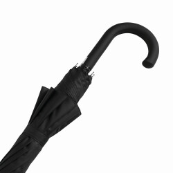 Stockschirm Automatik 103cm Damen, Herren Schwarz- Weiß Öffnung per Knopfdruck