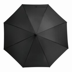 Stockschirm Automatik 103cm Damen, Herren Schwarz- Gelb Öffnung per Knopfdruck