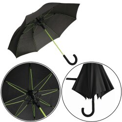 Stockschirm Automatik 103cm Damen, Herren Schwarz -...