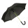 Stockschirm Automatik 103cm Damen, Herren Schwarz - Grün Öffnung per Knopfdruck