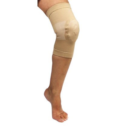Kniebandage Bambus auch für sportliche Aktivitäten Bandage Damen bis 46 cm Knieumfang