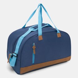 Sporttasche Reißverschluss Reisetasche Tragegriffe Schultergurt NEU dunkelblau