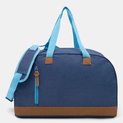 Sporttasche Reißverschluss Reisetasche Tragegriffe Schultergurt NEU dunkelblau