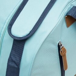 Sporttasche Reißverschluss Reisetasche Tragegriffe und Schultergurt NEU hellblau