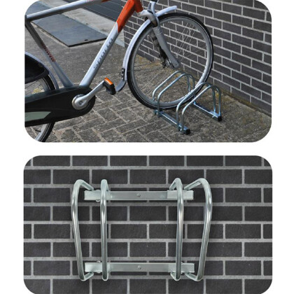 Fahrradständer Fahrradhalterung Wand + Boden Aufstellständer für 2/3/4 Fahrräder Fahrradständer 2 Fahrräder AS