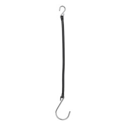 15x Bordwandverschluss Anhänger mit Haken 27 cm  Sicherungsschnur Schwarz