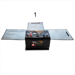 AS Batterientasche Auto für 32Ah-45Ah –  Autobatterie- Schutzhülle vor Frost, Nässe, Schmutz | Batteriebox mit Verschluss AS