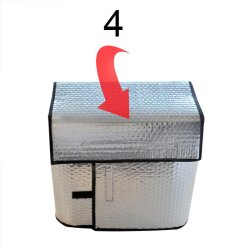 AS Batterientasche Auto für 32Ah-45Ah –  Autobatterie- Schutzhülle vor Frost, Nässe, Schmutz | Batteriebox mit Verschluss AS