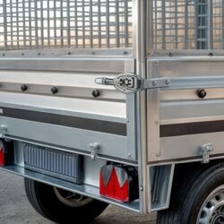 4x Boardwandverschluss Anhänger 220x88mm verzinkt mit Gegenstück 766 Gramm