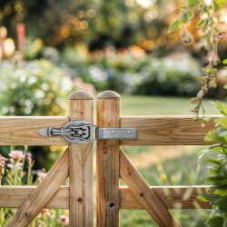 Spannverschluss 4er Set 220x40 mm verzinkt mit Hebelverschluss und Gegenstück stabile Exzenterverschlüsse für Kisten Anhänger Bordwände Transportboxen korrosionsgeschützt belastbar