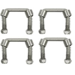 4x Bügelschrauben M12 U-Bügel 77x72 Rundstahlbügel Anhänger nachrüsten – Zugkraft 800daN nur mit Gegenplatte U-bügel