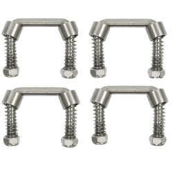 4x Bügelschrauben M12 U-Bügel 77x72 Rundstahlbügel Anhänger nachrüsten – Zugkraft 800daN nur mit Gegenplatte U-bügel