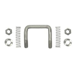 4x Bügelschrauben M12 U-Bügel 77x72 Rundstahlbügel Anhänger nachrüsten – Zugkraft 800daN nur mit Gegenplatte U-bügel