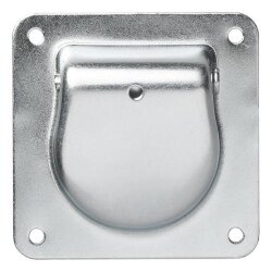 6x Zurr-Ring 132x142 Zurröse 800daN Zurrmulde Lochabstand 85x85 Einbauzurrmulde